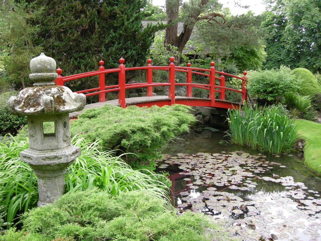 Japanese Garden jigsaw puzzle in Bridges puzzles on TheJigsawPuzzles.com