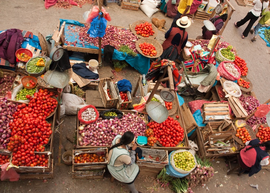 Baskets of Colours jigsaw puzzle in Fruits & Veggies puzzles on TheJigsawPuzzles.com