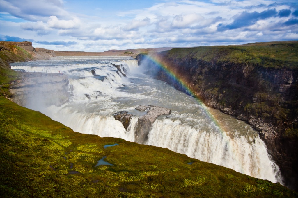 Gullfoss Waterfall, Iceland jigsaw puzzle in Waterfalls puzzles on TheJigsawPuzzles.com