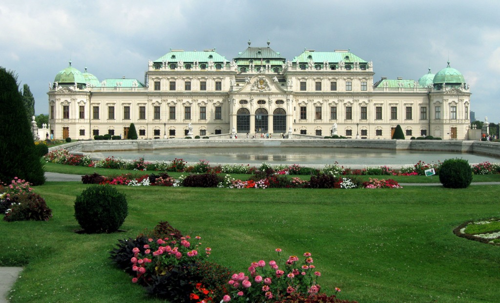 Schloss Belvedere, Vienna jigsaw puzzle in Castles puzzles on TheJigsawPuzzles.com