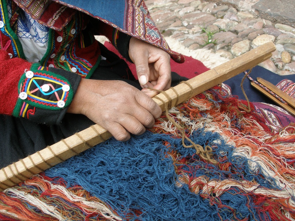 Traditional Weaving, Peru jigsaw puzzle in Handmade puzzles on TheJigsawPuzzles.com