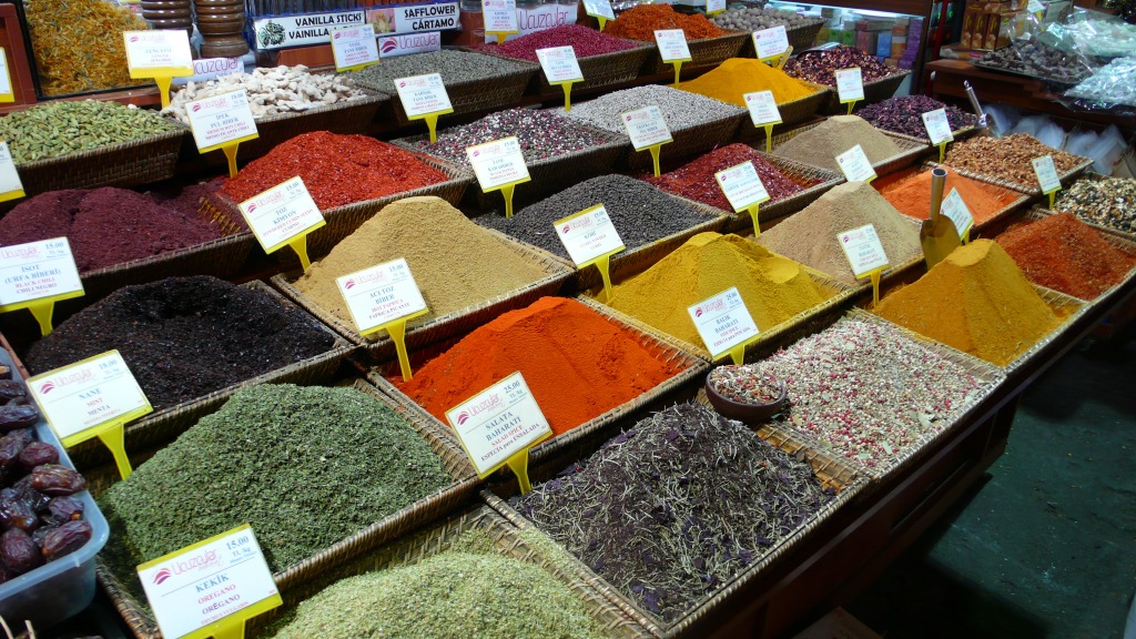 Colorful Spices and Teas jigsaw puzzle in Food & Bakery puzzles on TheJigsawPuzzles.com