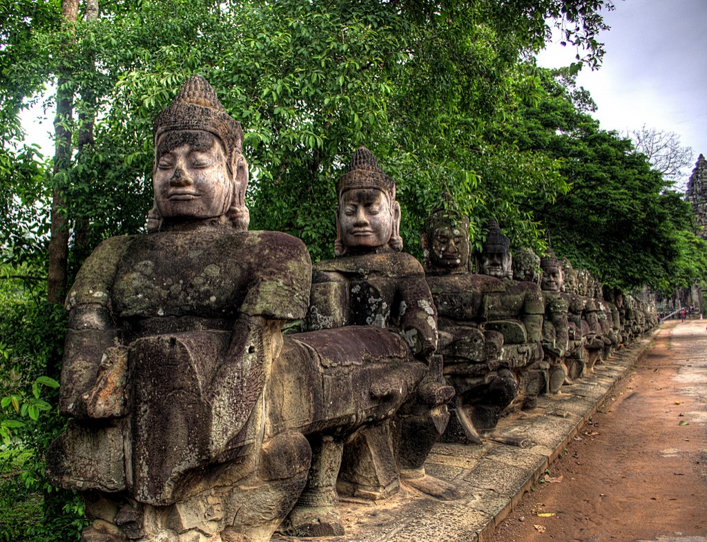 Angkor Thom, Cambodia jigsaw puzzle in Great Sightings puzzles on TheJigsawPuzzles.com