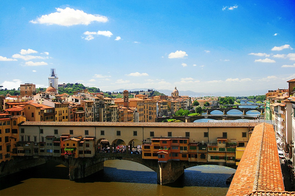 Ponte Vecchio, Florence jigsaw puzzle in Bridges puzzles on TheJigsawPuzzles.com