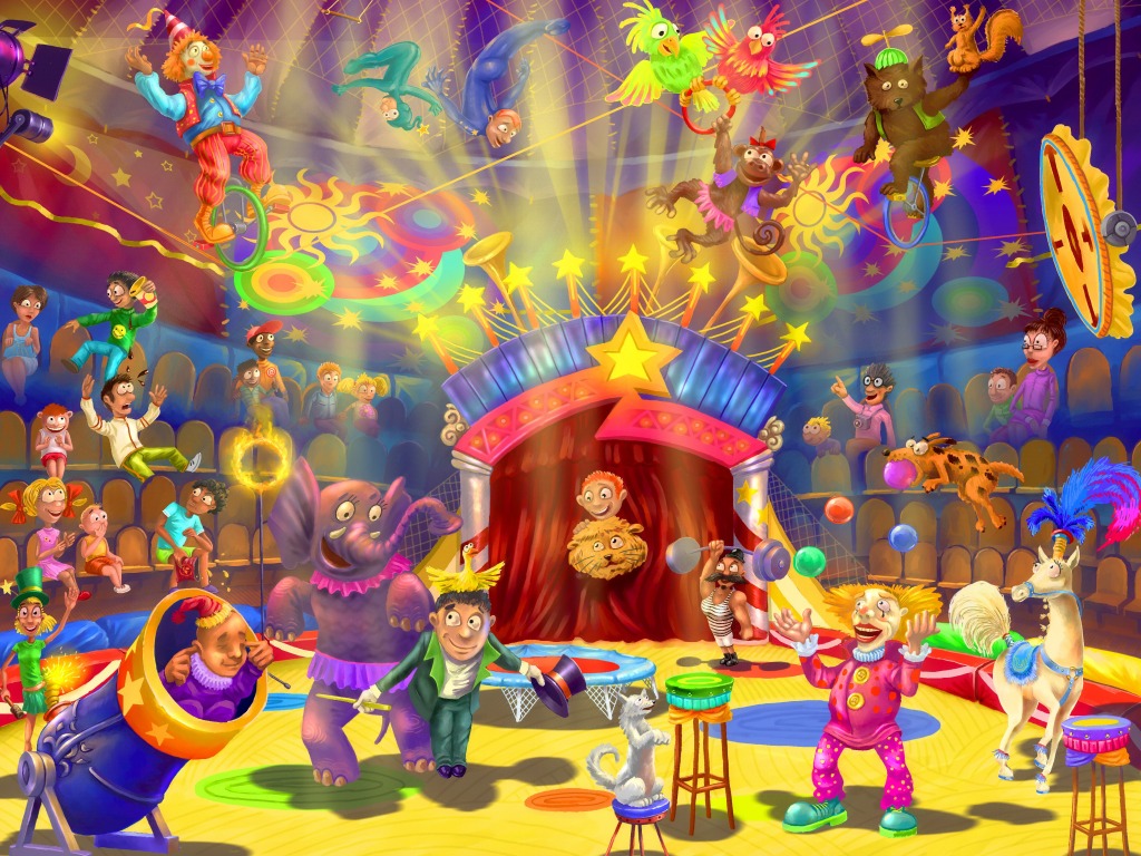 Circus jigsaw puzzle in Kids Puzzles puzzles on TheJigsawPuzzles.com