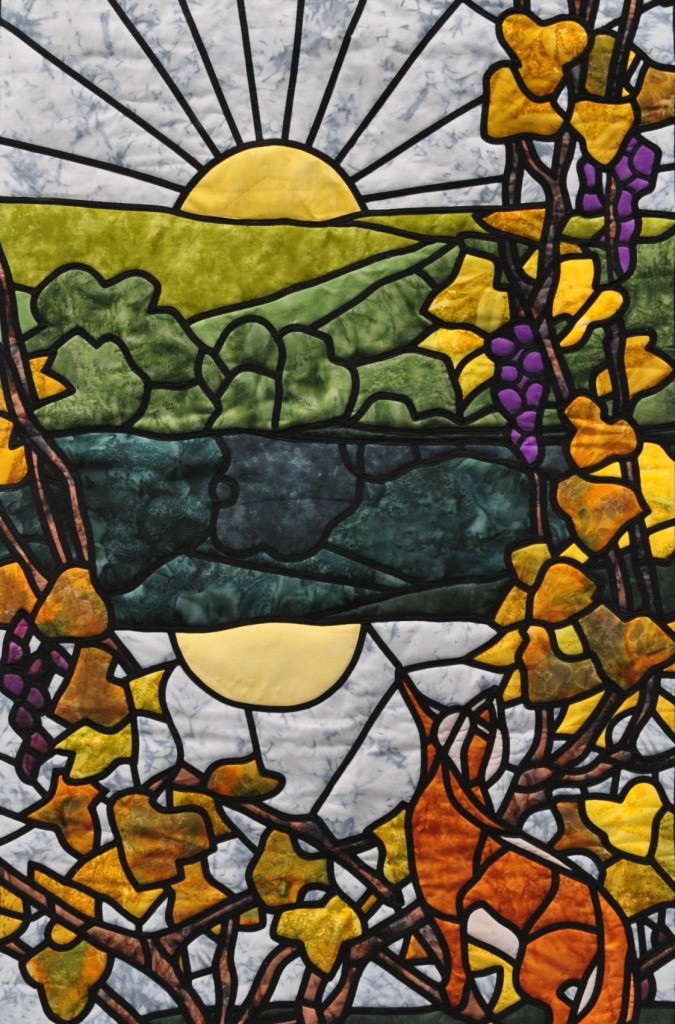Stained Glass Quilt jigsaw puzzle in Handmade puzzles on TheJigsawPuzzles.com