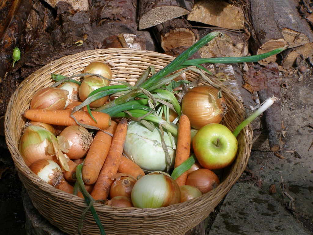 Veggie Basket jigsaw puzzle in Fruits & Veggies puzzles on TheJigsawPuzzles.com