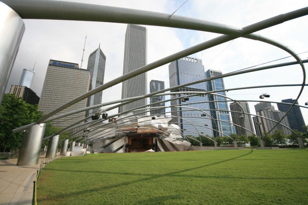 Jay Pritzker Pavilion, Chicago jigsaw puzzle in Street View puzzles on TheJigsawPuzzles.com