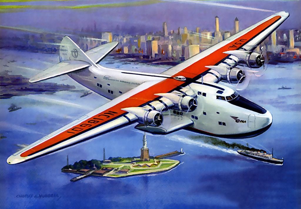 Boeing 314 'Clipper' jigsaw puzzle in Puzzle of the Day puzzles on TheJigsawPuzzles.com