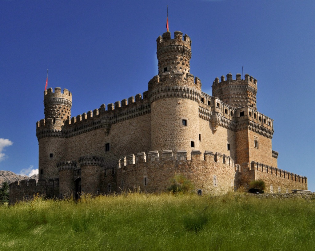 Castillo de Manzanares, Spain jigsaw puzzle in Castles puzzles on TheJigsawPuzzles.com