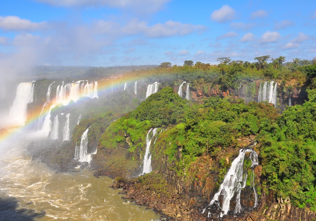 Iguazu Falls jigsaw puzzle in Waterfalls puzzles on TheJigsawPuzzles.com