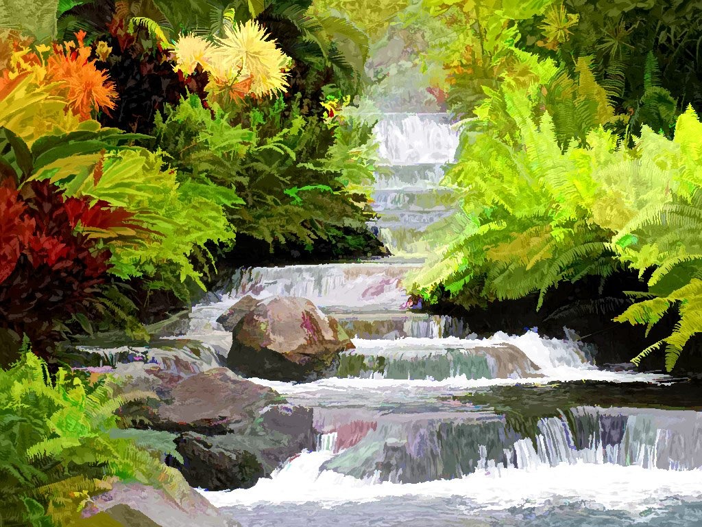 Waterfall jigsaw puzzle in Waterfalls puzzles on TheJigsawPuzzles.com