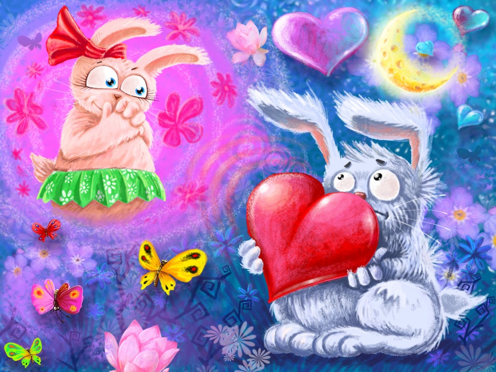 Happy Valentine's Day jigsaw puzzle in Puzzle of the Day puzzles on TheJigsawPuzzles.com
