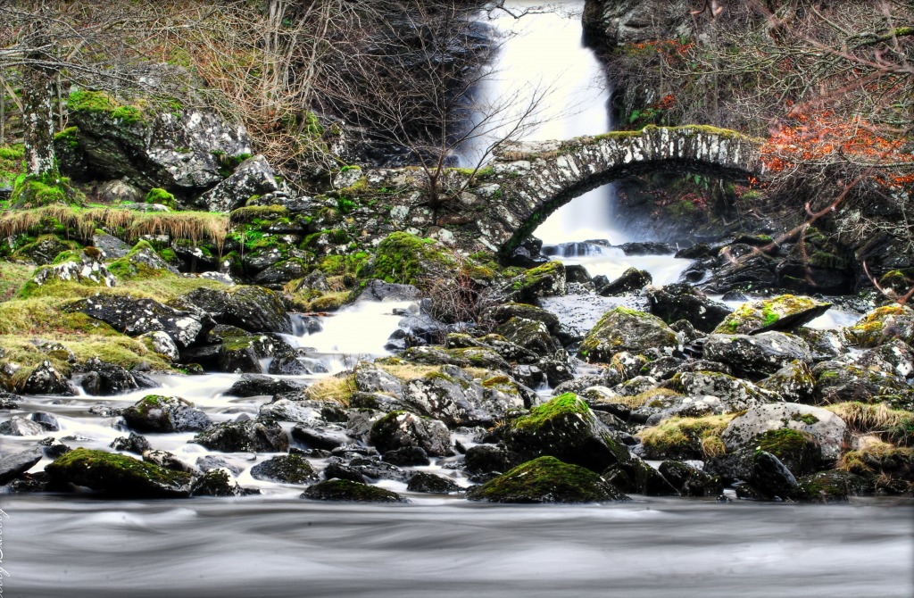 Glen Lyon Waterfalls, Scotland jigsaw puzzle in Waterfalls puzzles on TheJigsawPuzzles.com