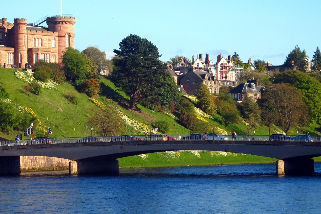 Sunny Inverness jigsaw puzzle in Bridges puzzles on TheJigsawPuzzles.com