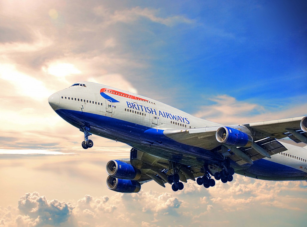 British Airlines 747 jigsaw puzzle in Aviation puzzles on TheJigsawPuzzles.com