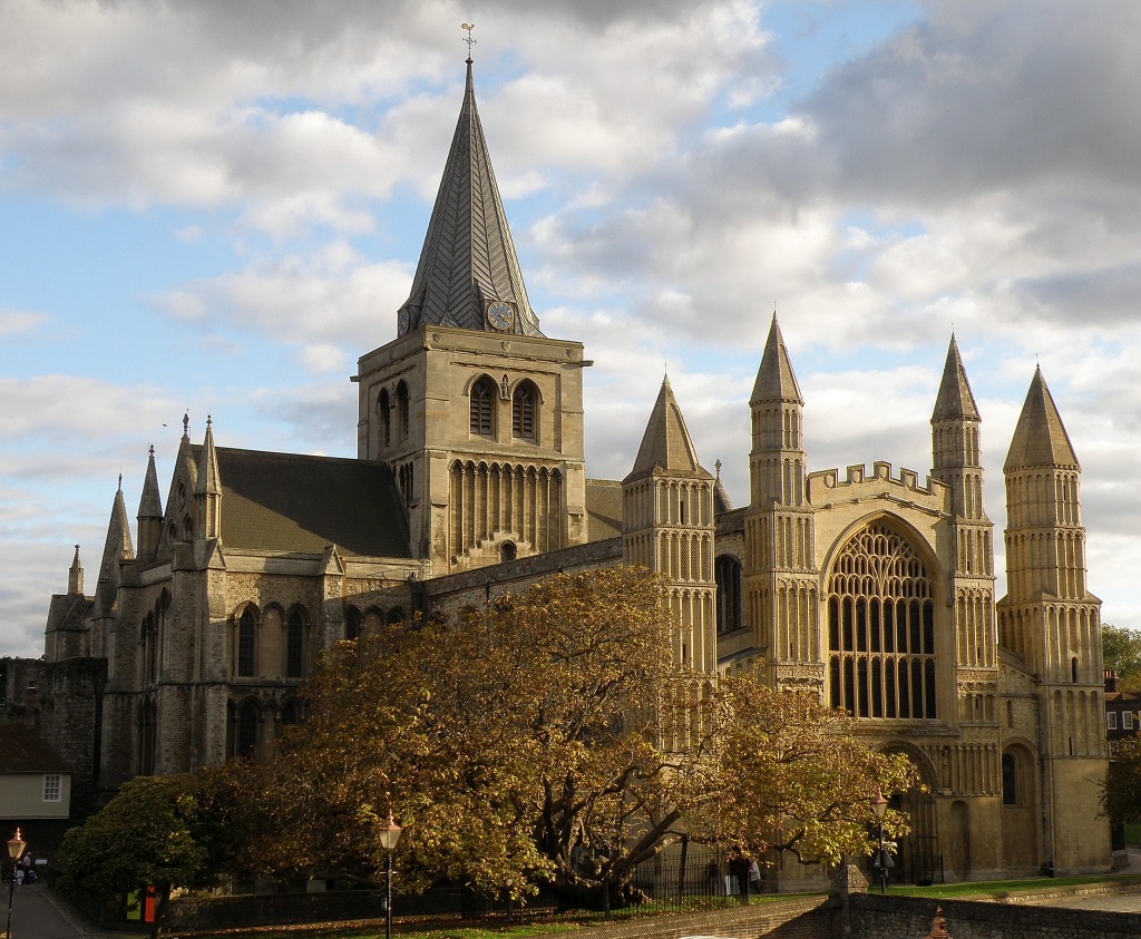 Rochester Cathedral jigsaw puzzle in Castles puzzles on TheJigsawPuzzles.com