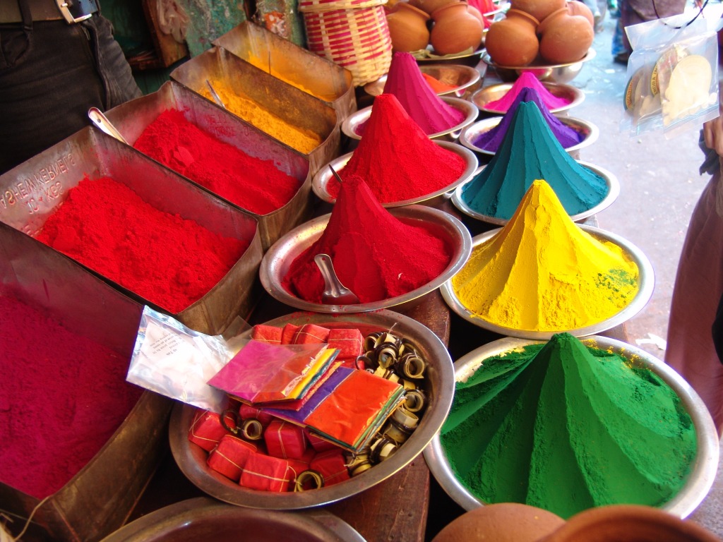 Fruit and Vegetable Market, Mysore, India jigsaw puzzle in Fruits & Veggies puzzles on TheJigsawPuzzles.com