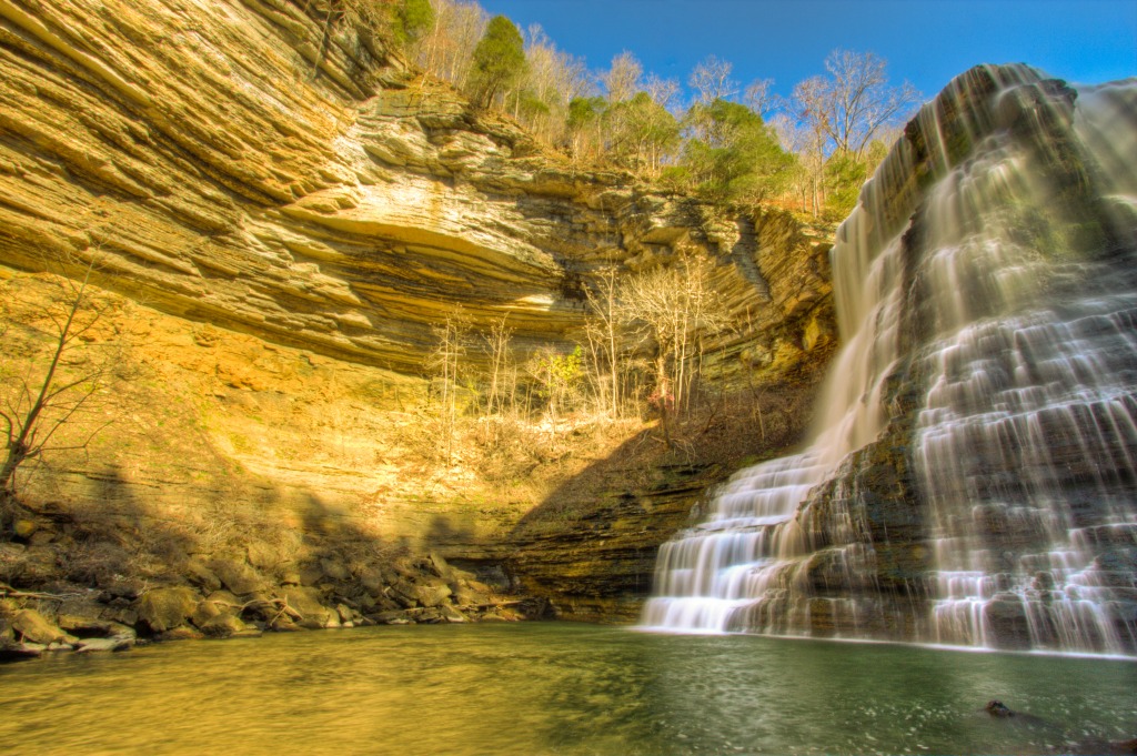 Burgess Falls Park, TN jigsaw puzzle in Waterfalls puzzles on TheJigsawPuzzles.com