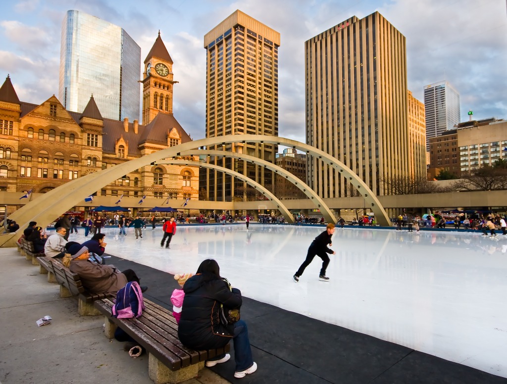 Nathan Philips Square, Toronto jigsaw puzzle in Street View puzzles on TheJigsawPuzzles.com