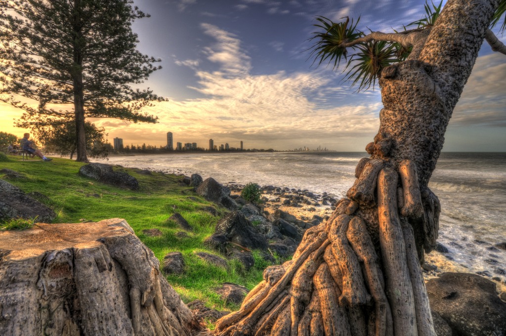 Burleigh Head jigsaw puzzle in Puzzle of the Day puzzles on TheJigsawPuzzles.com