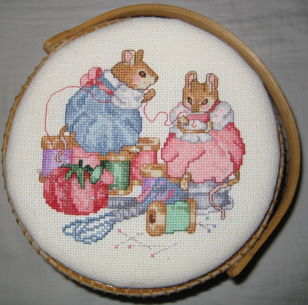 Mice Sewing Basket jigsaw puzzle in Handmade puzzles on TheJigsawPuzzles.com