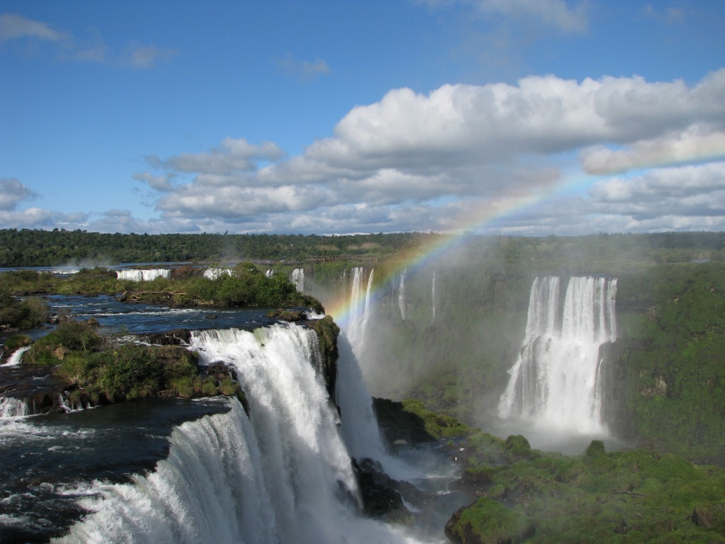 Iguazu Falls jigsaw puzzle in Waterfalls puzzles on TheJigsawPuzzles.com