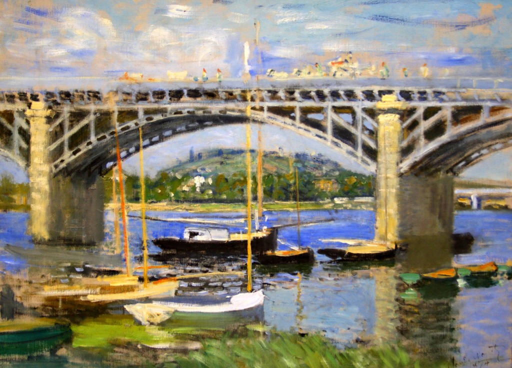 The Bridge at Argenteuil jigsaw puzzle in Bridges puzzles on TheJigsawPuzzles.com