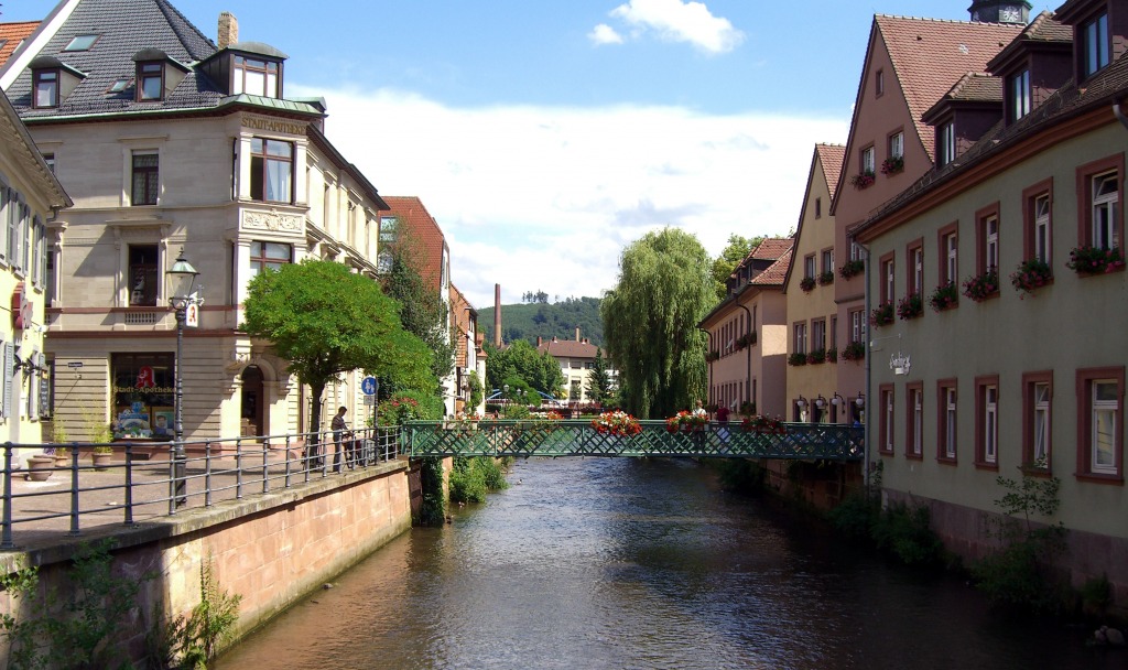 Ettlingen, Germany jigsaw puzzle in Bridges puzzles on TheJigsawPuzzles.com