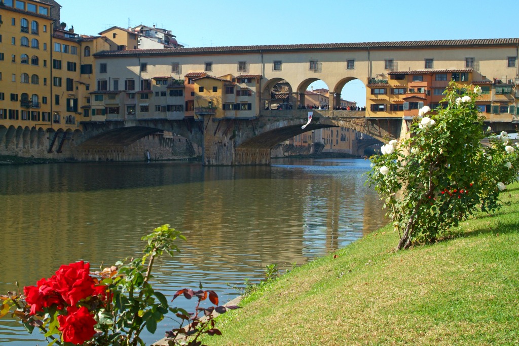 Ponte Vecchio, Florence jigsaw puzzle in Bridges puzzles on TheJigsawPuzzles.com