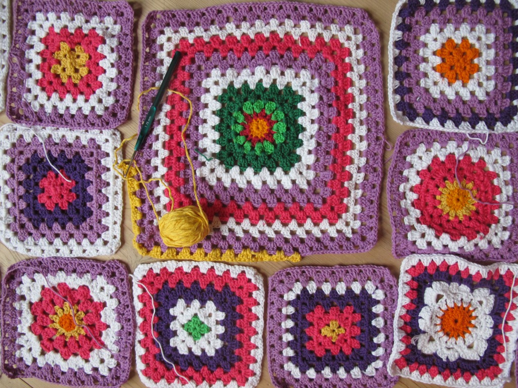Granny Squares jigsaw puzzle in Handmade puzzles on TheJigsawPuzzles.com
