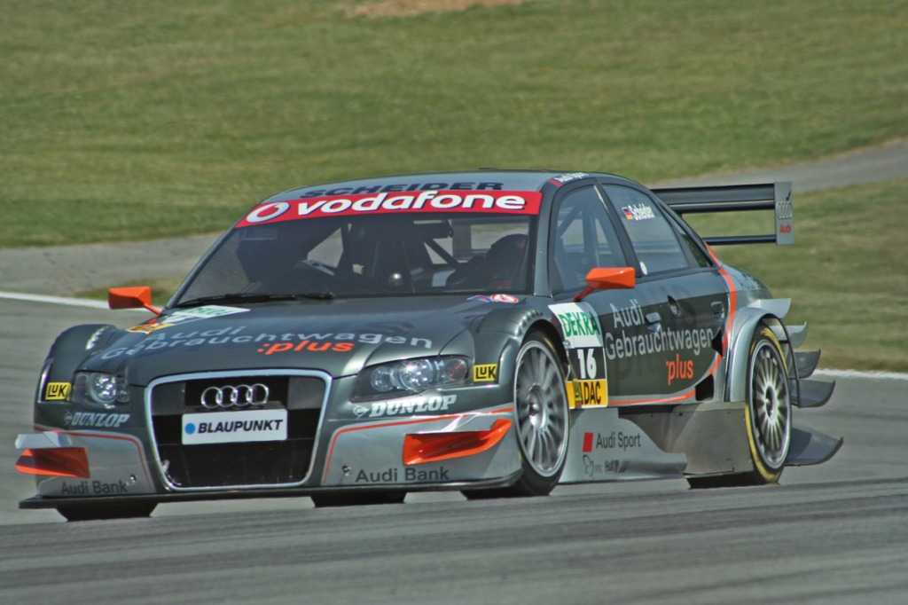 DTM Audi A4 Timo Scheider jigsaw puzzle in Cars & Bikes puzzles on TheJigsawPuzzles.com