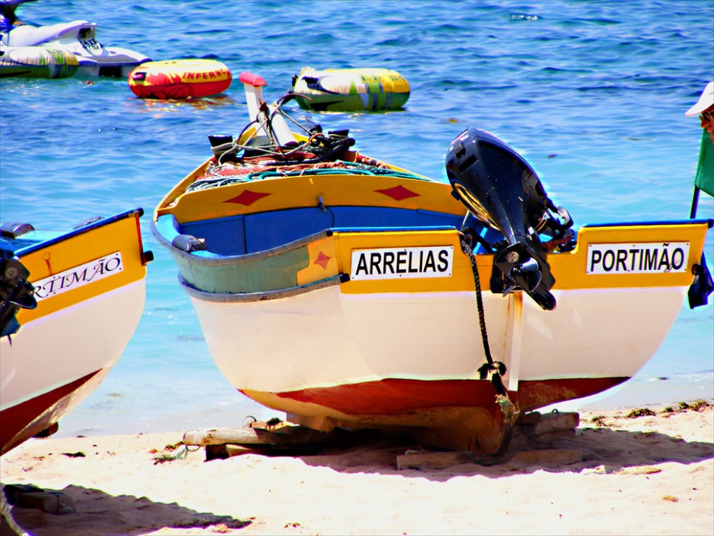 Boats in Carvoeiro jigsaw puzzle in Puzzle of the Day puzzles on TheJigsawPuzzles.com