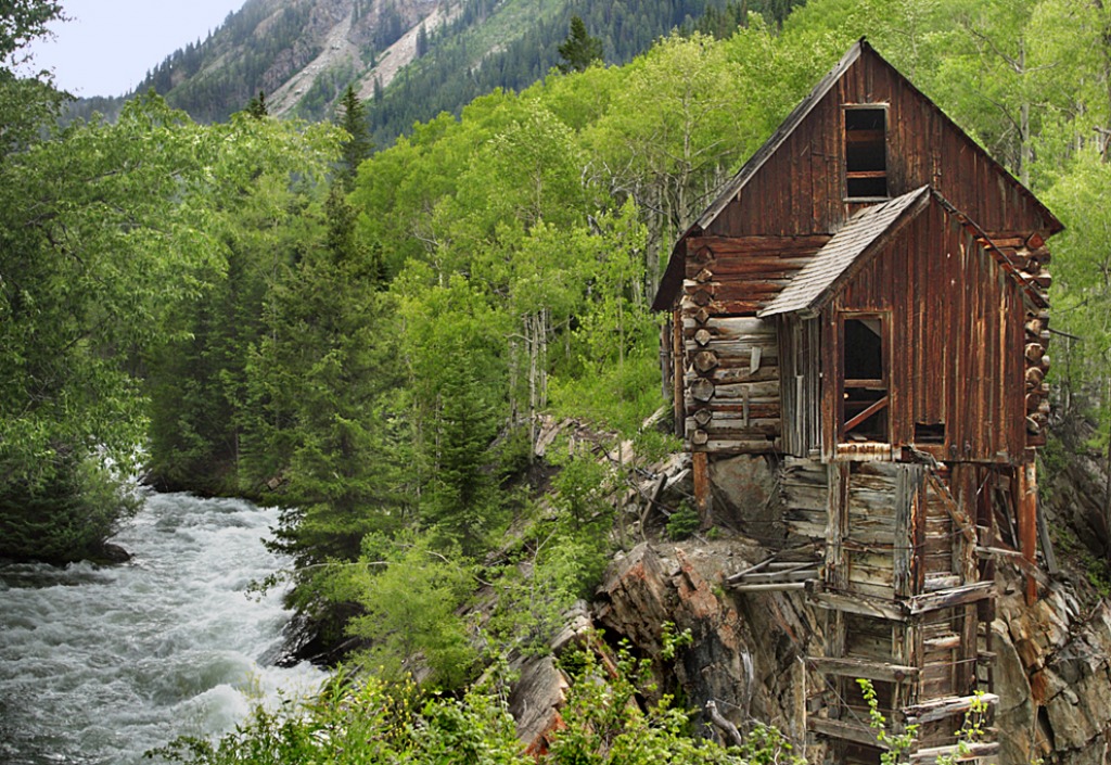 Crystal Mill, Colorado jigsaw puzzle in Waterfalls puzzles on TheJigsawPuzzles.com