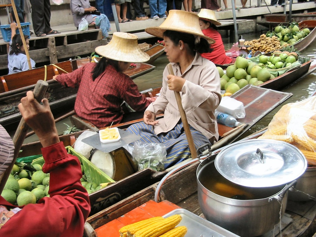 Floating Market, Thailand jigsaw puzzle in People puzzles on TheJigsawPuzzles.com