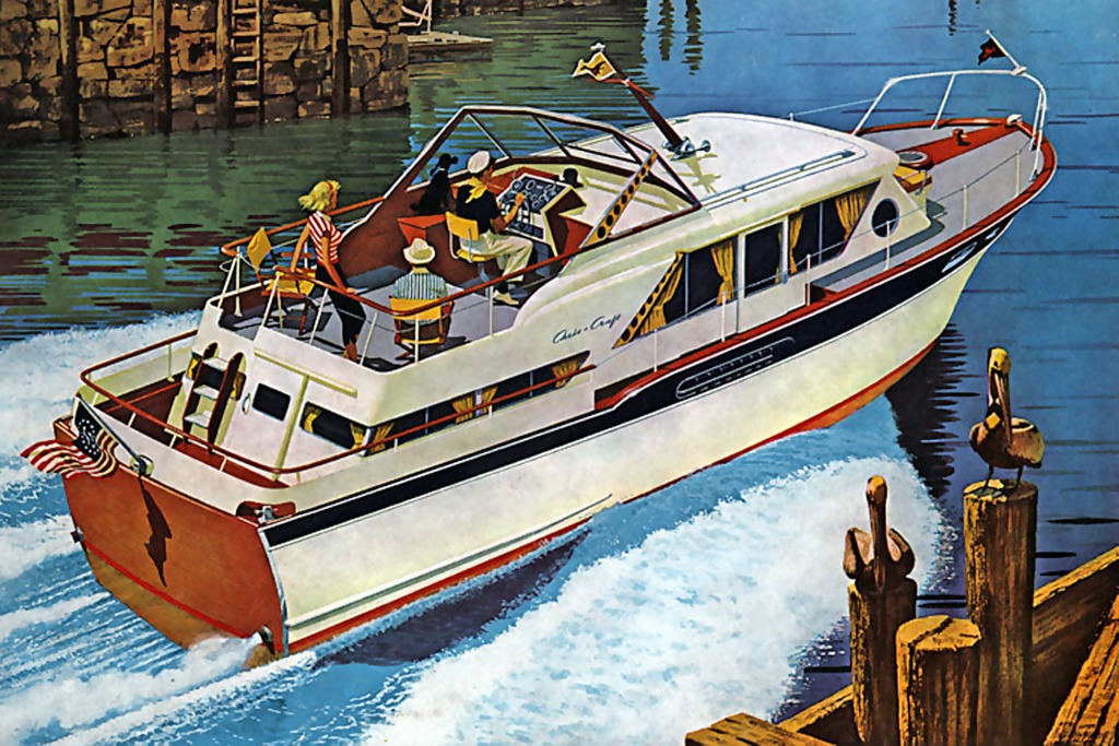 1961 Chris Craft jigsaw puzzle in Puzzle of the Day puzzles on TheJigsawPuzzles.com