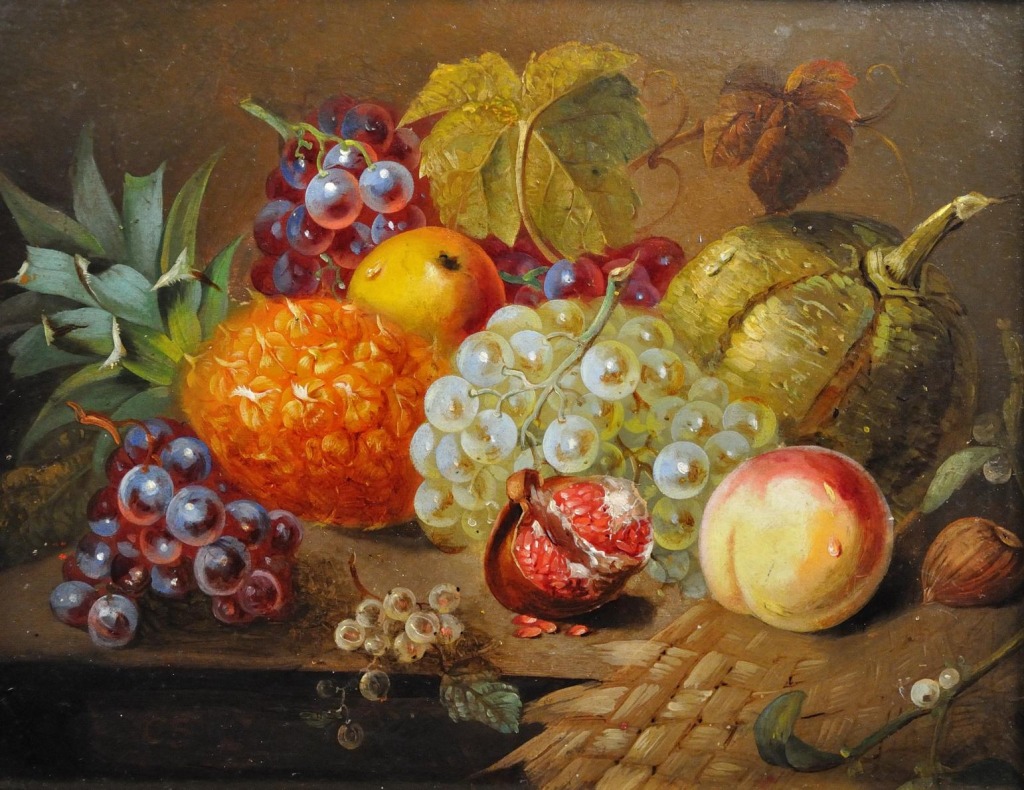 Still Life with Fruit jigsaw puzzle in Fruits & Veggies puzzles on TheJigsawPuzzles.com