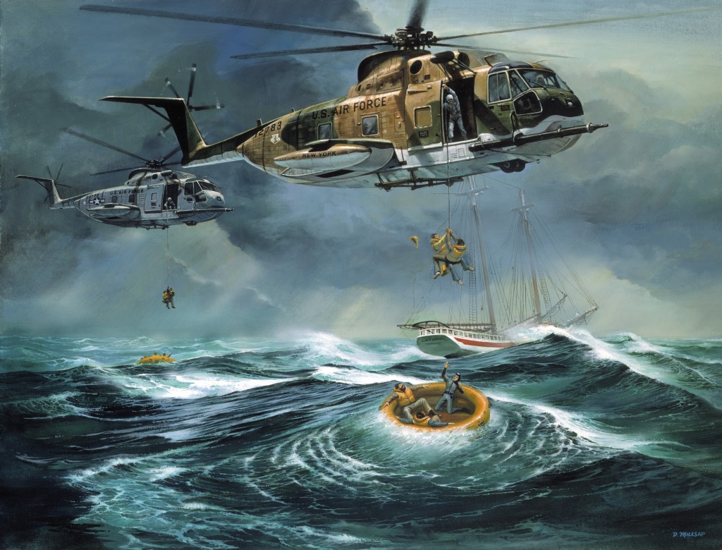 Atlantic Ocean Rescue jigsaw puzzle in Aviation puzzles on TheJigsawPuzzles.com