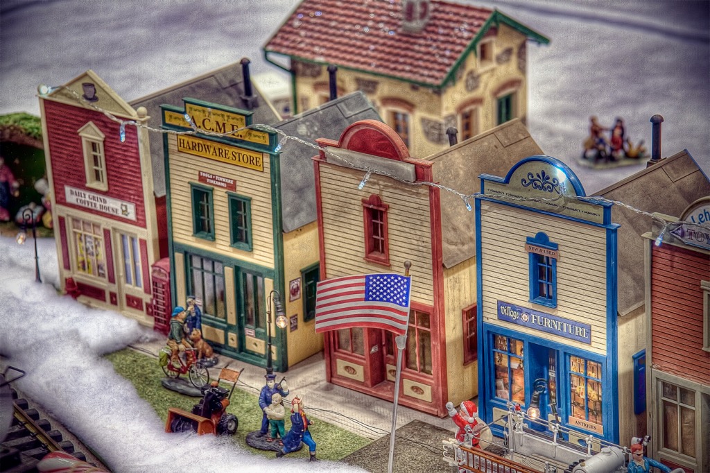 Model Train Station jigsaw puzzle in Macro puzzles on TheJigsawPuzzles.com