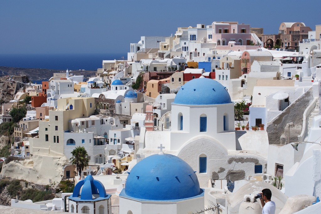 Oia, Santorini, Greece jigsaw puzzle in Street View puzzles on TheJigsawPuzzles.com