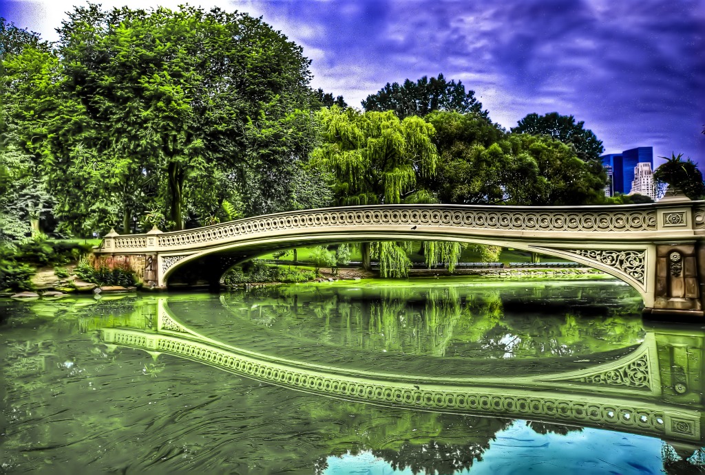 Bow Bridge, Central Park, NYC jigsaw puzzle in Bridges puzzles on TheJigsawPuzzles.com