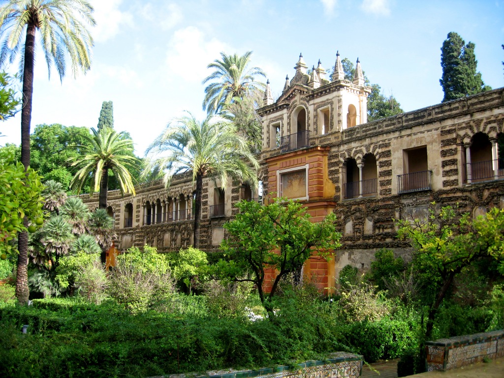 Alcazar Palace, Seville, Spain jigsaw puzzle in Castles puzzles on TheJigsawPuzzles.com