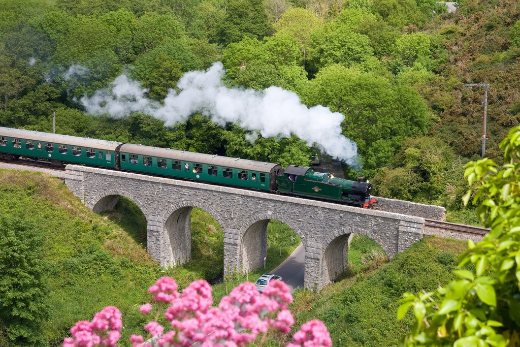 Swanage Steam Railway jigsaw puzzle in Bridges puzzles on TheJigsawPuzzles.com