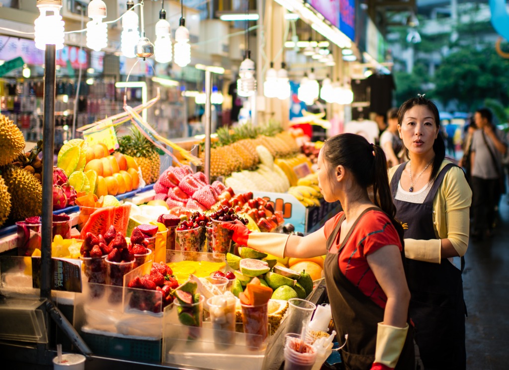 Fruit Stand, Taipei, Taiwan jigsaw puzzle in People puzzles on TheJigsawPuzzles.com