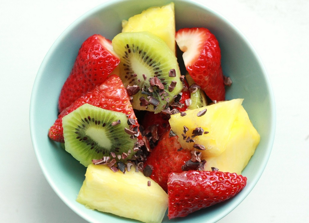Fruit Salad with Cacao Nibs jigsaw puzzle in Food & Bakery puzzles on TheJigsawPuzzles.com