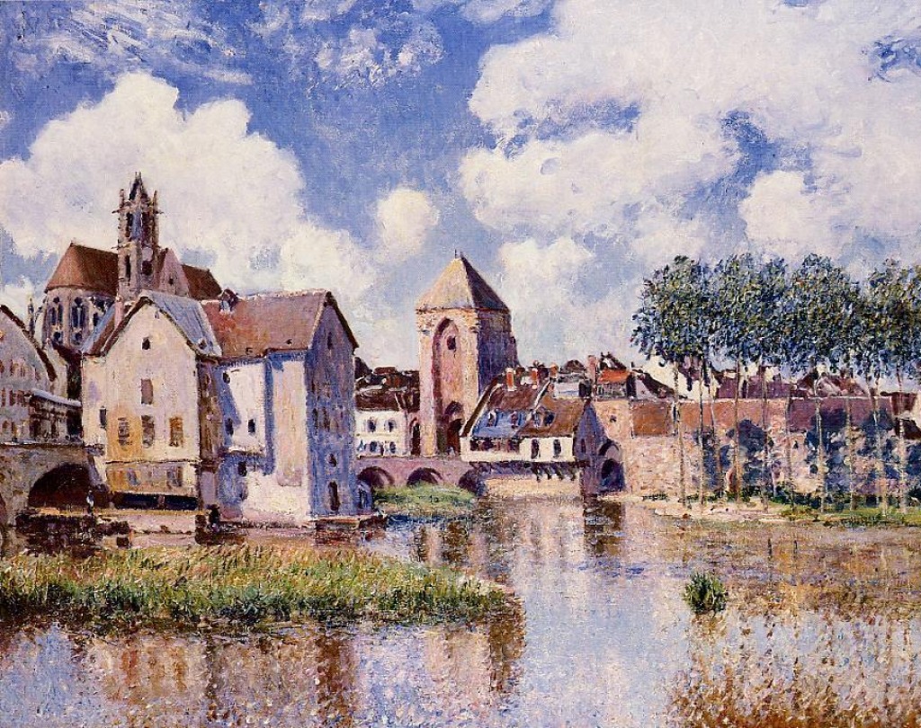 Moret-sur-Loing, the Porte de Bourgogne jigsaw puzzle in Piece of Art puzzles on TheJigsawPuzzles.com