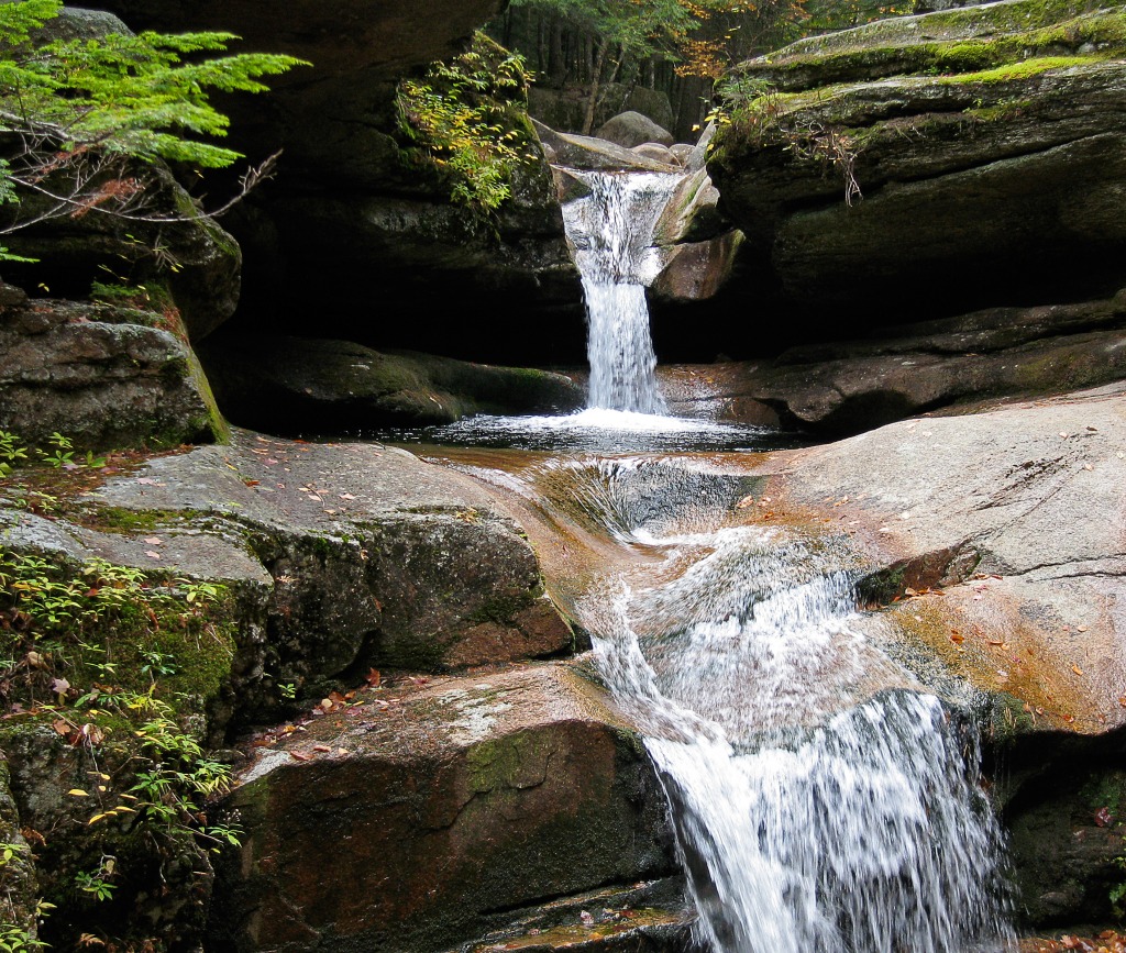 Sabbaday Falls jigsaw puzzle in Waterfalls puzzles on TheJigsawPuzzles.com