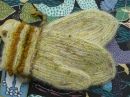 Yellow Garter Mitts