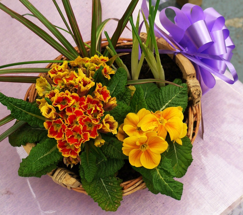 Flower Basket jigsaw puzzle in Flowers puzzles on TheJigsawPuzzles.com