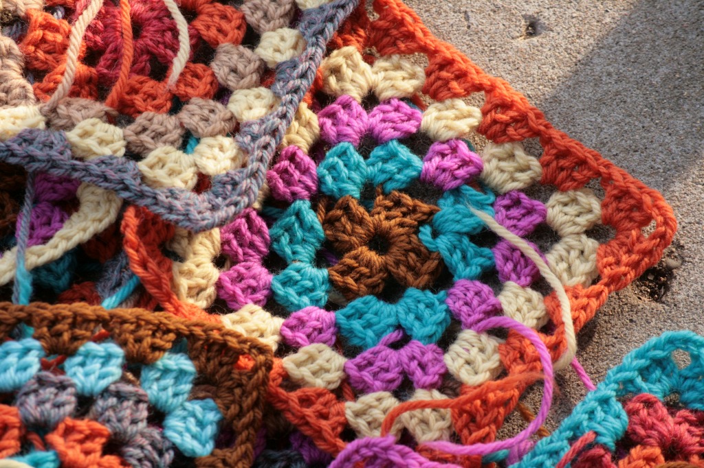 Granny Squares jigsaw puzzle in Handmade puzzles on TheJigsawPuzzles.com